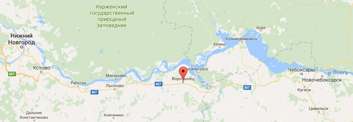 Проезд до Воротынского района 